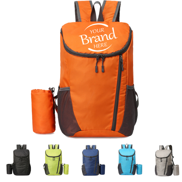 Outdoor Folding Backpack With Pouch