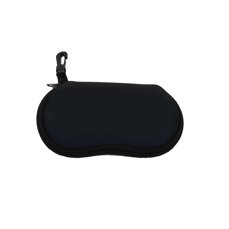 Neoprene Zipper Eyeglass Case With Clip