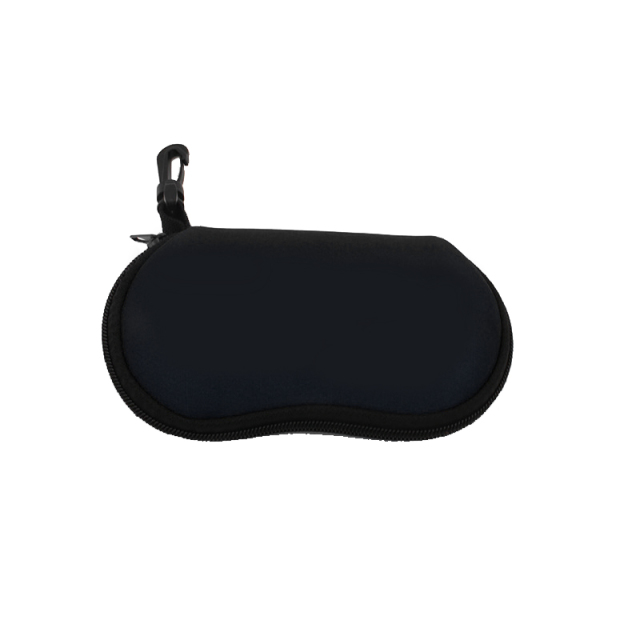 Neoprene Zipper Eyeglass Case With Clip