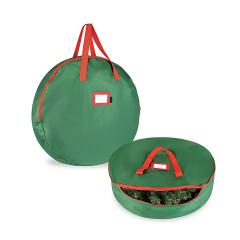 Christmas Round Zippered Storage Bag