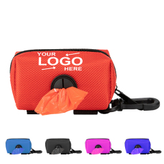Dog Poop Bag Holder Pouch Leash Attachment