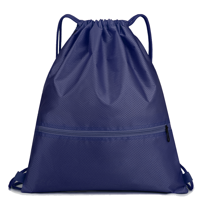 420D Polyester Drawstring Backpack With Zipper Pocket