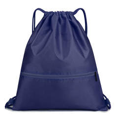 420D Polyester Drawstring Backpack With Zipper Pocket