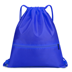 420D Polyester Drawstring Backpack With Zipper Pocket