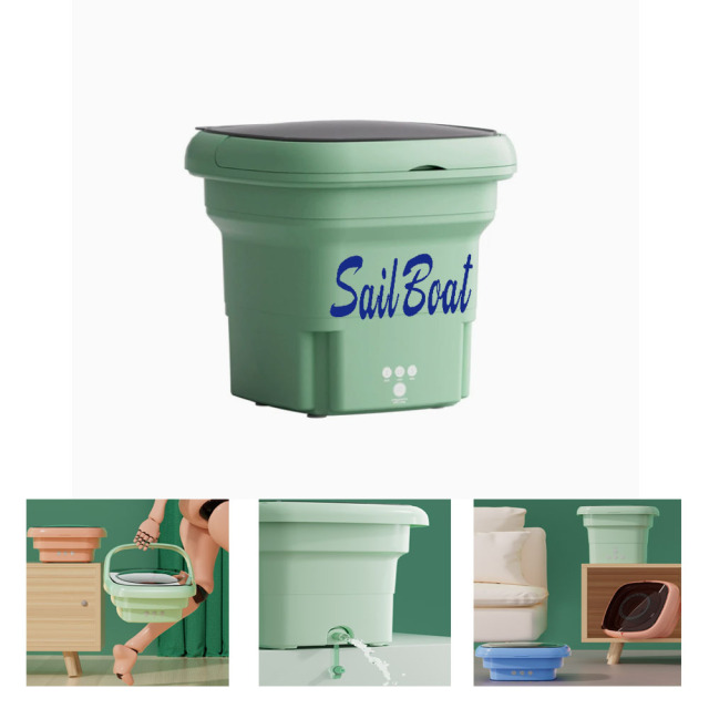 Mini folding washing machine