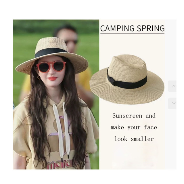 Grass knitting sunshade hat