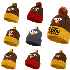 Autumn And Winter Knitted Turkey Hat