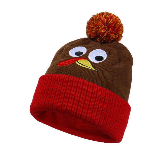 Autumn And Winter Knitted Turkey Hat