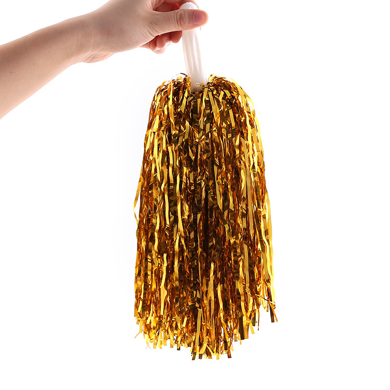 Cheerleading Metallic Foil Cheer Pom Poms