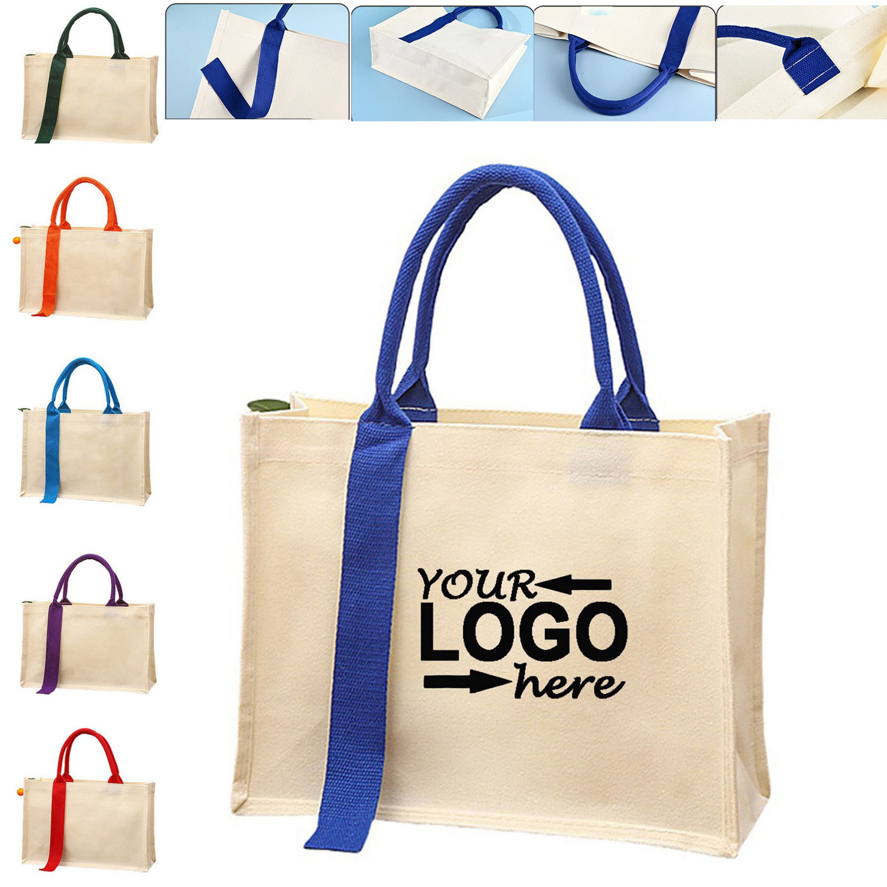 Handheld Canvas Tote Bag