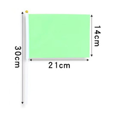 Vibrant Hand-Waved Flag