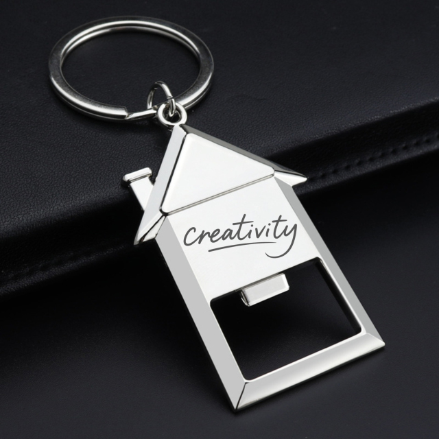 House Bottle Opener Keychain