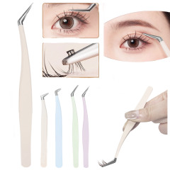Stainless Steel Eyelash Tweezers