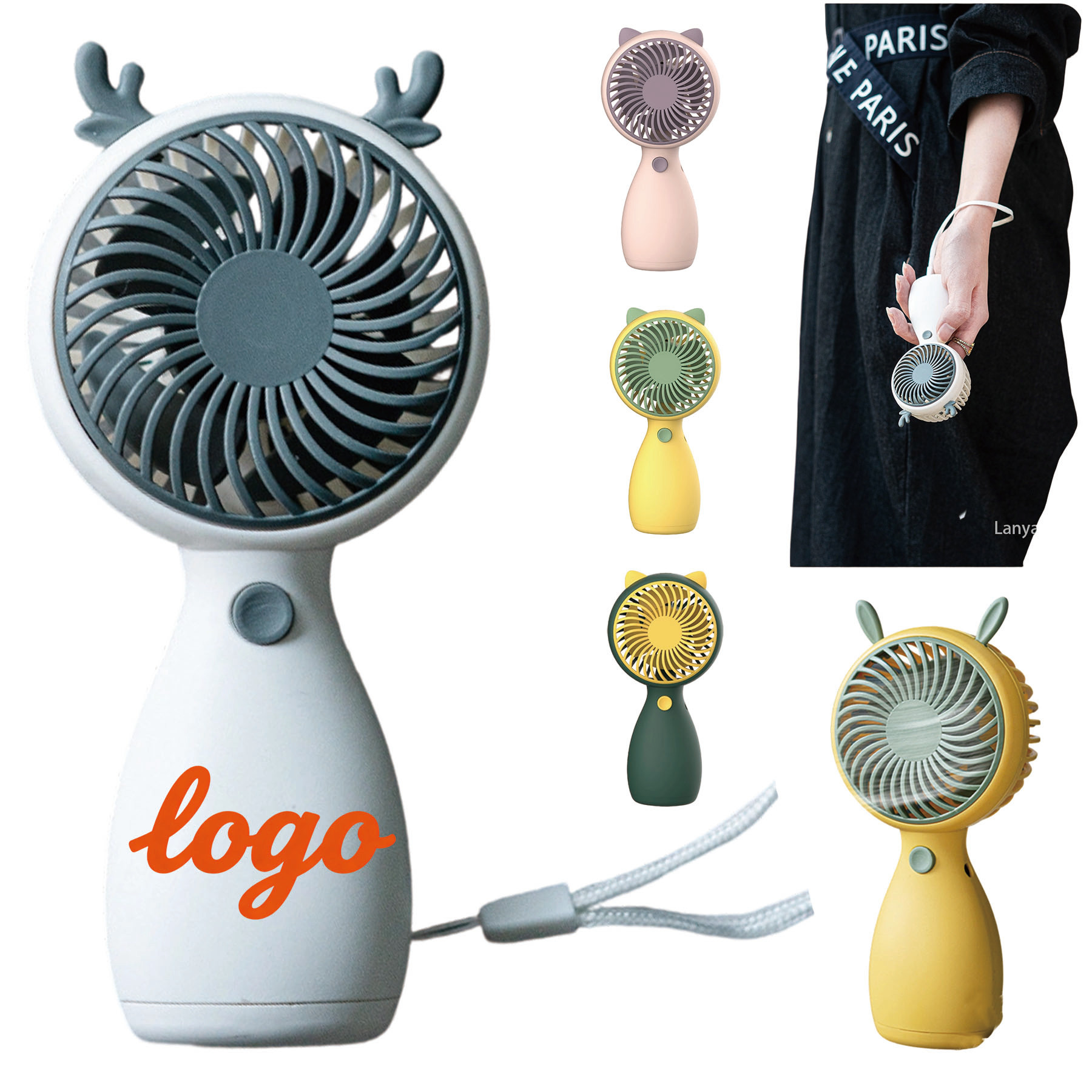Portable Fan with USB Charging