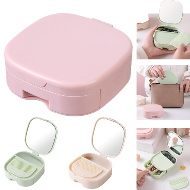 Storage Case With Comb And Mirror