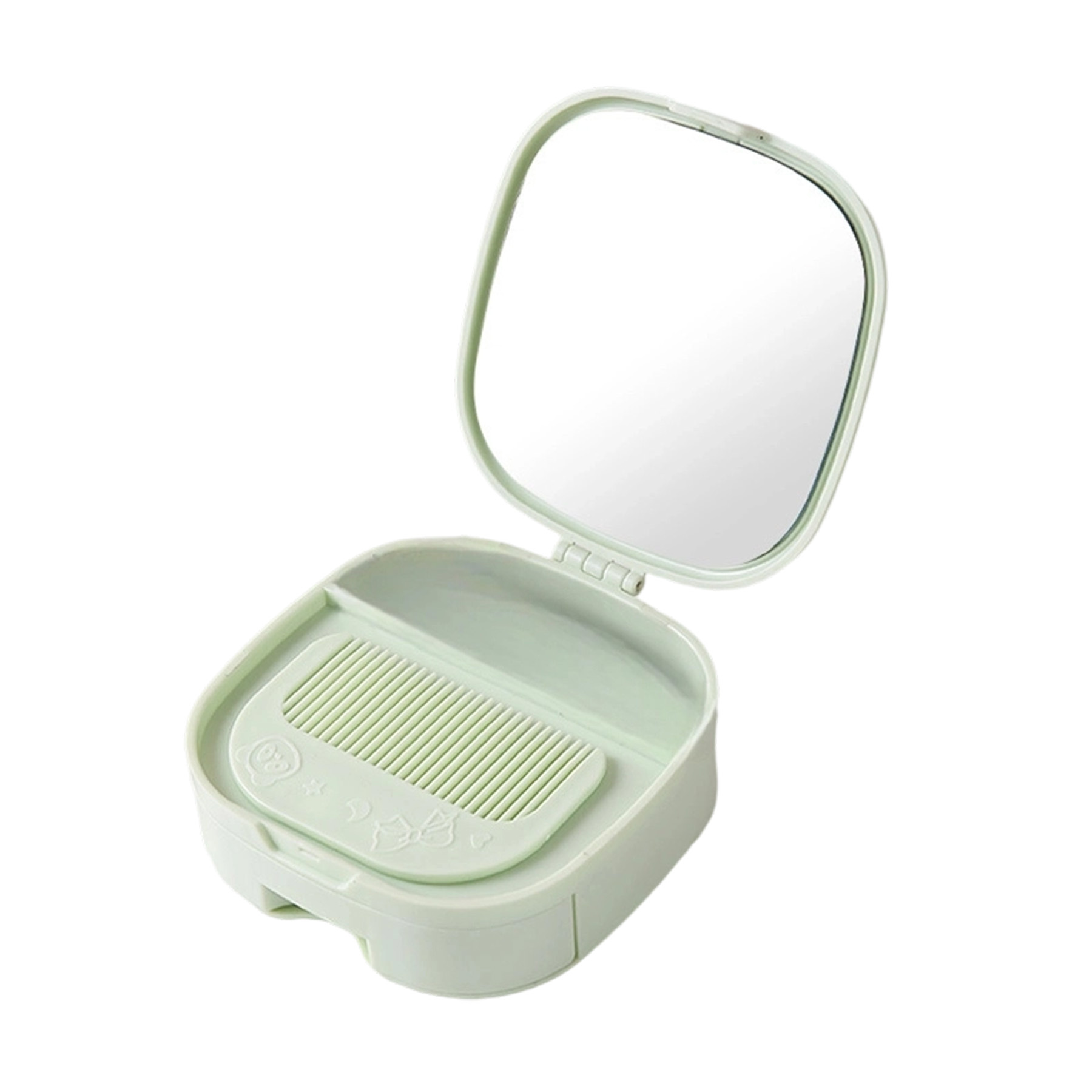 Storage Case With Comb And Mirror