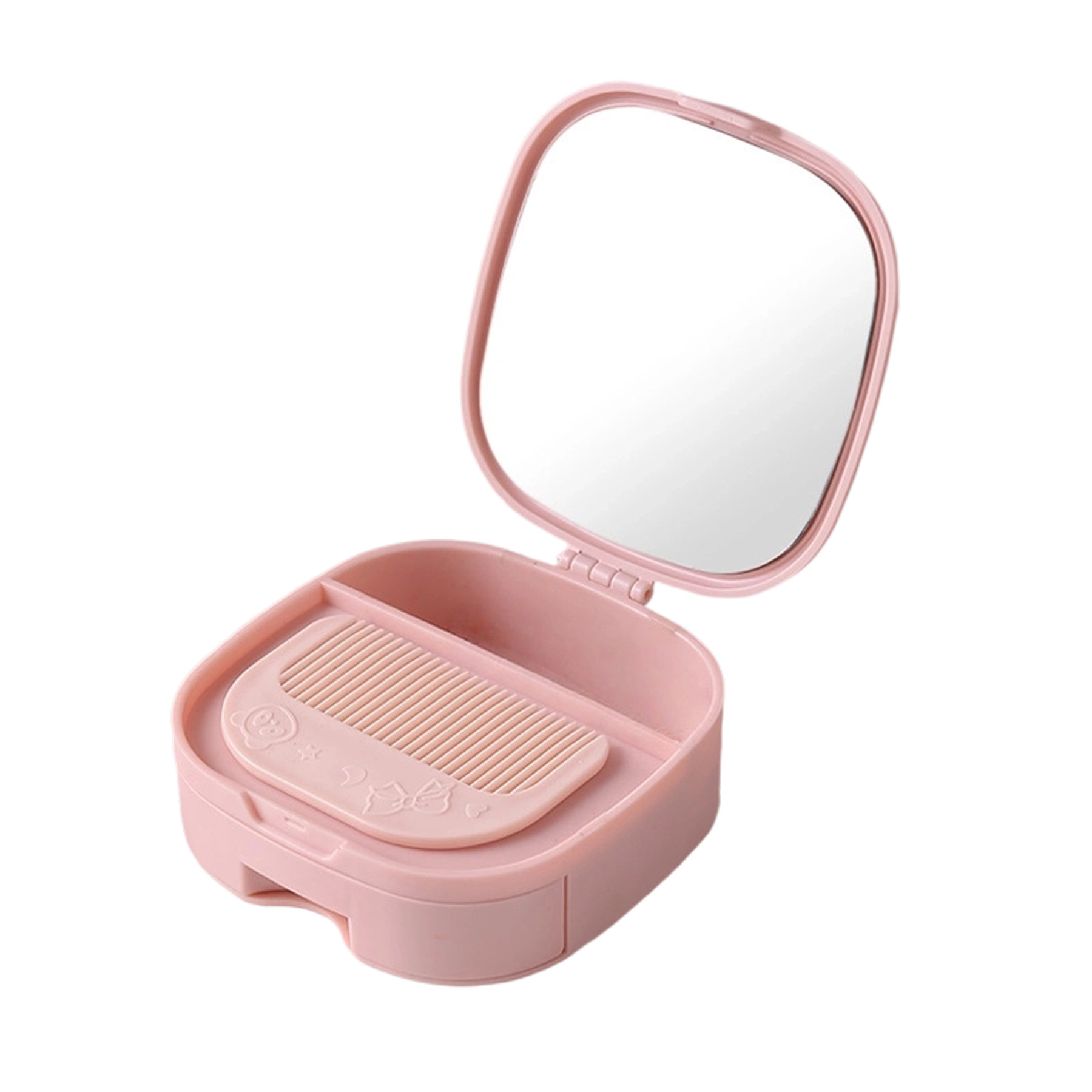 Storage Case With Comb And Mirror