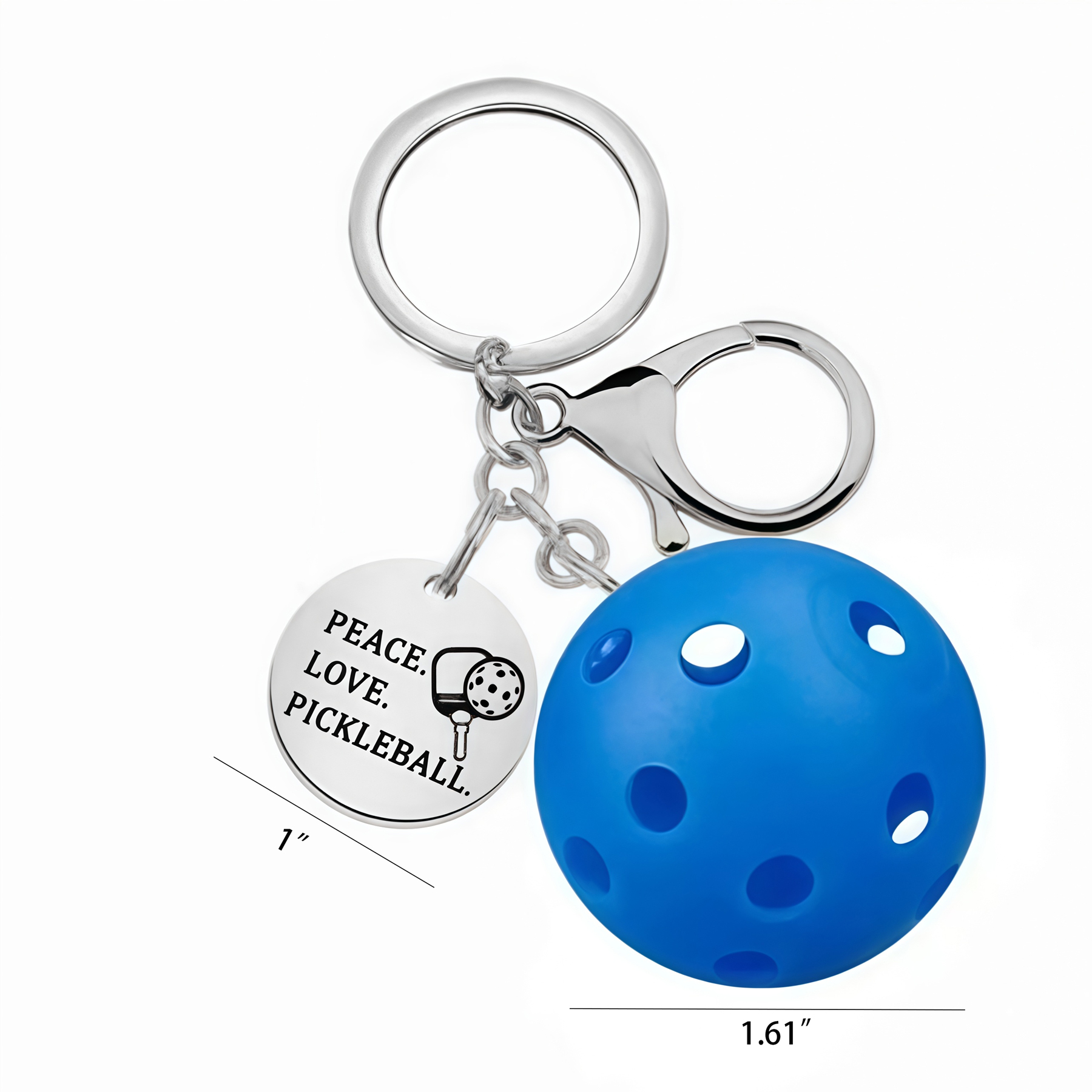 Pickleball Keychain