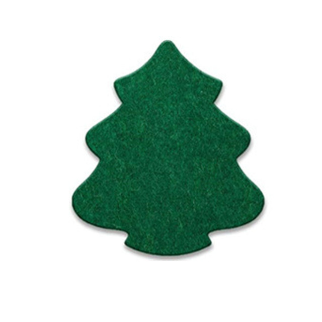 Christmas Tree Felt Coaster