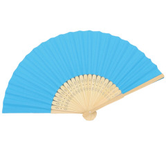 Elegant Paper Fan with Bamboo Ribs