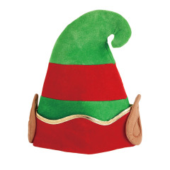 Polyester Christmas Elf Hat with Bell