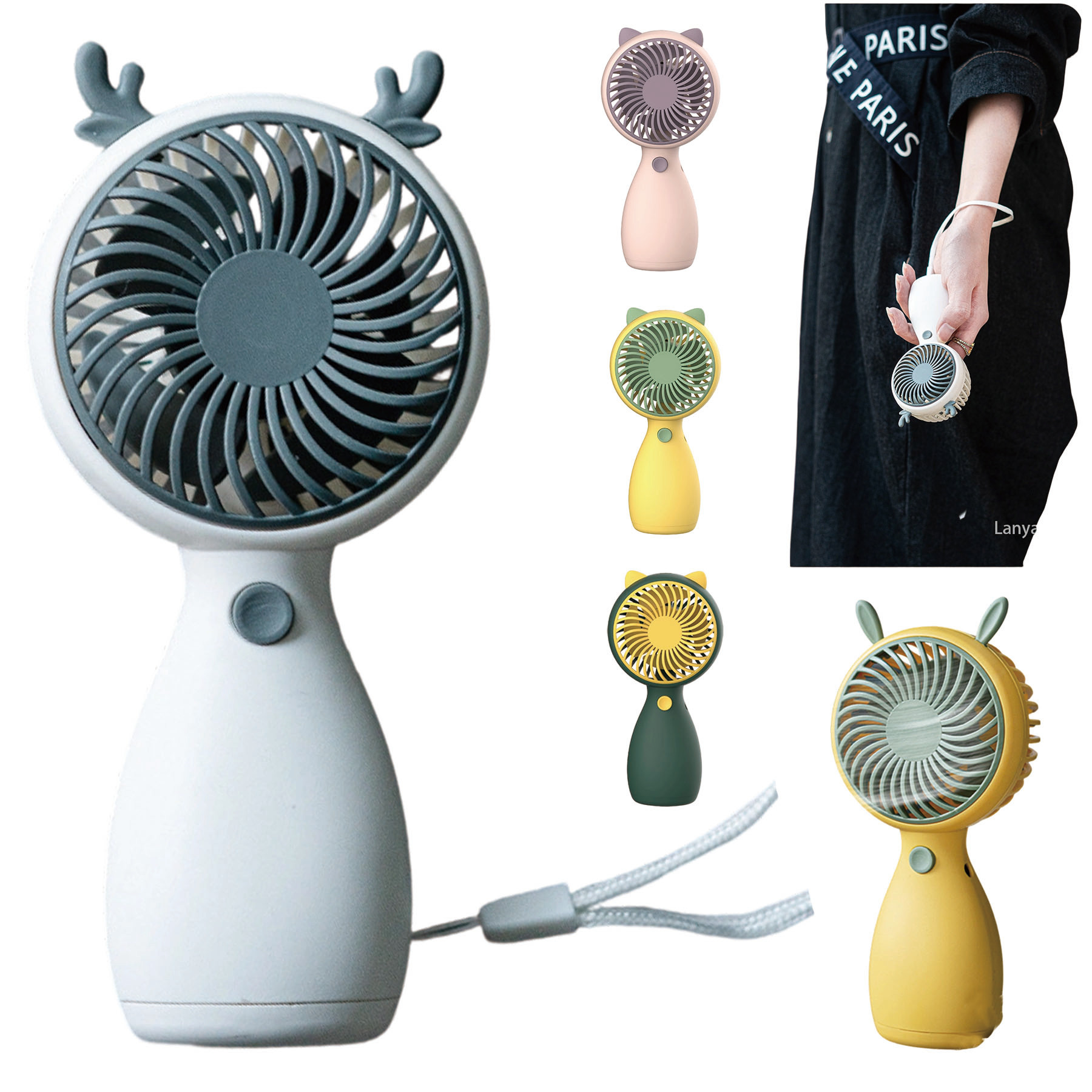Portable Fan with USB Charging