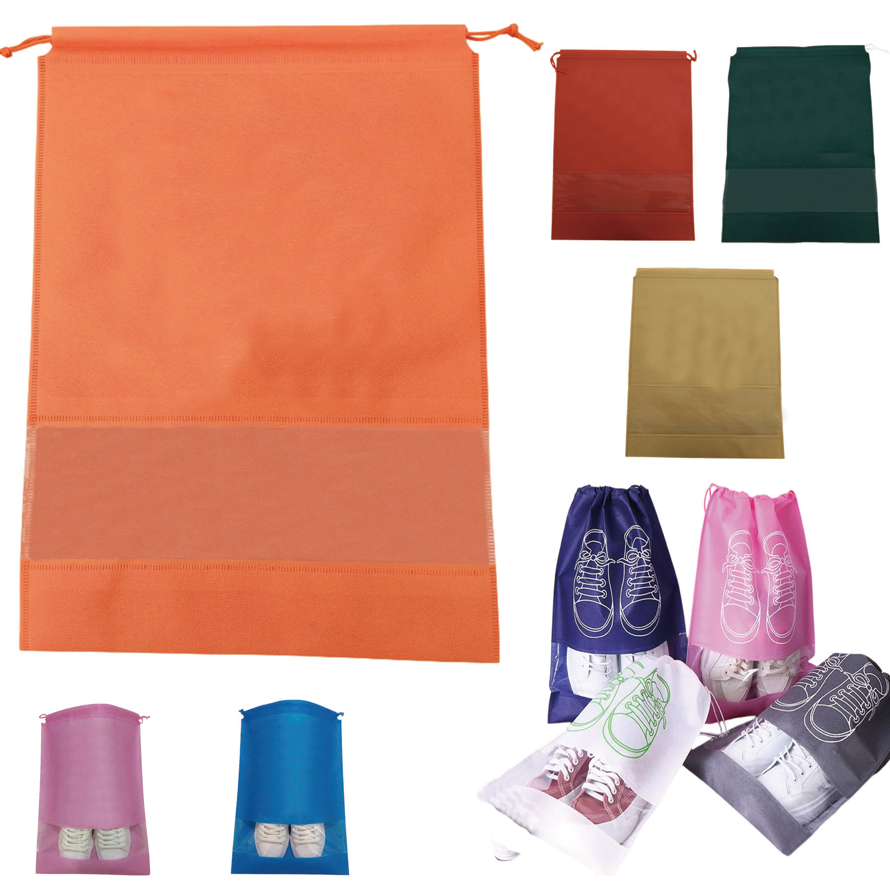 Non Woven Drawstring Shoe Bag