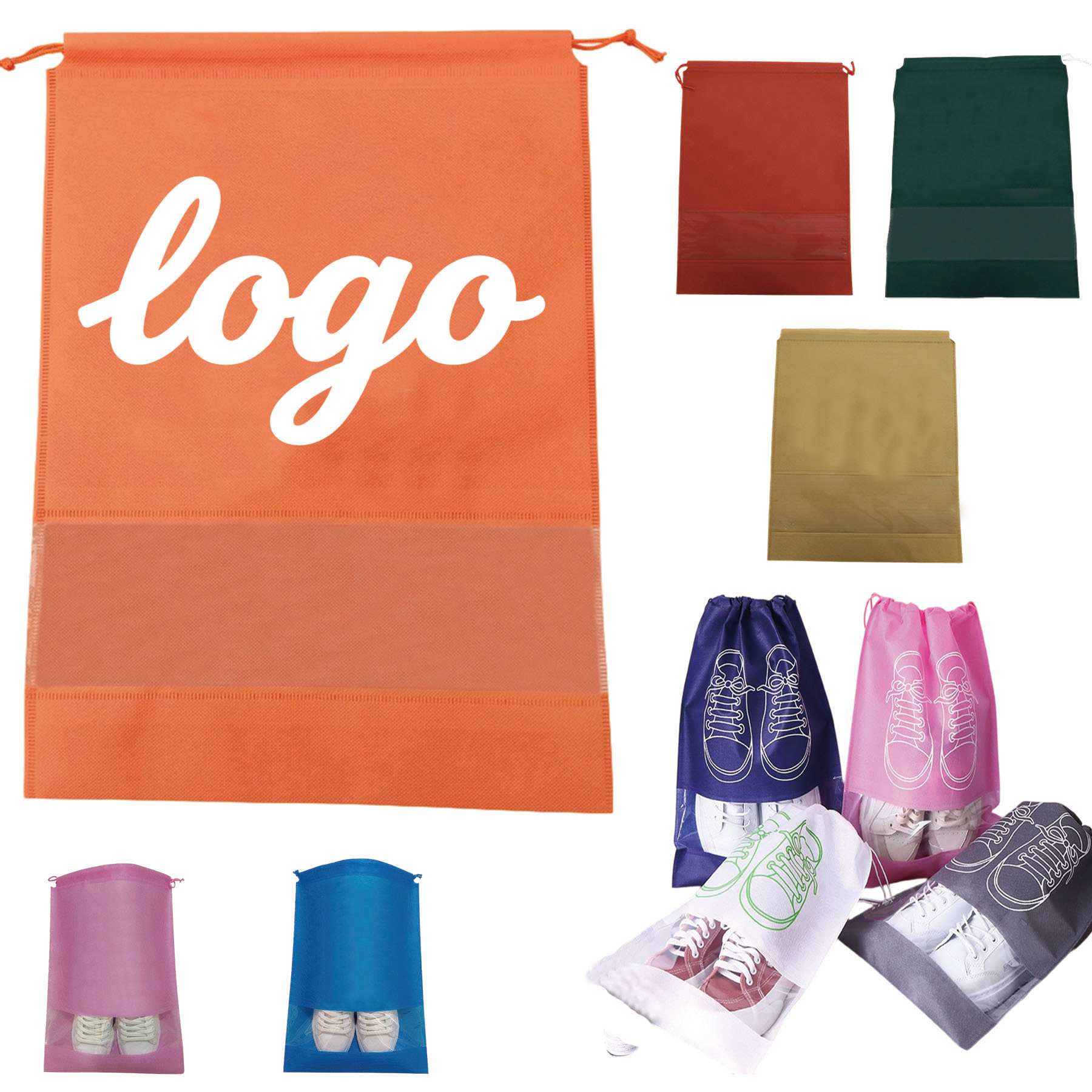 Non Woven Drawstring Shoe Bag