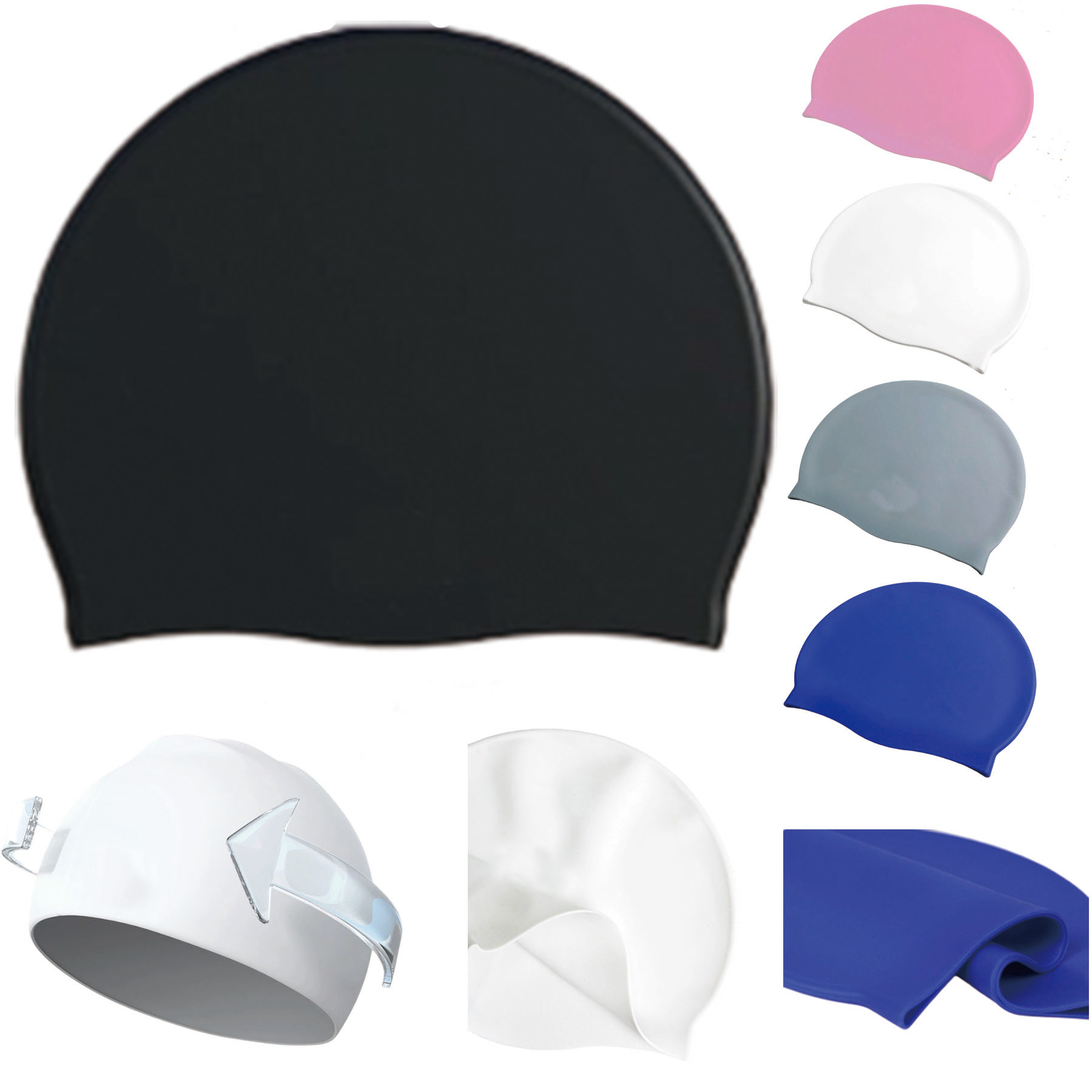 Large Silicone Swim Cap