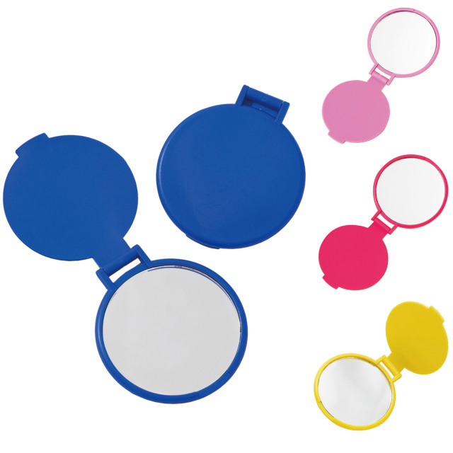Full Color Round Folding Mirror