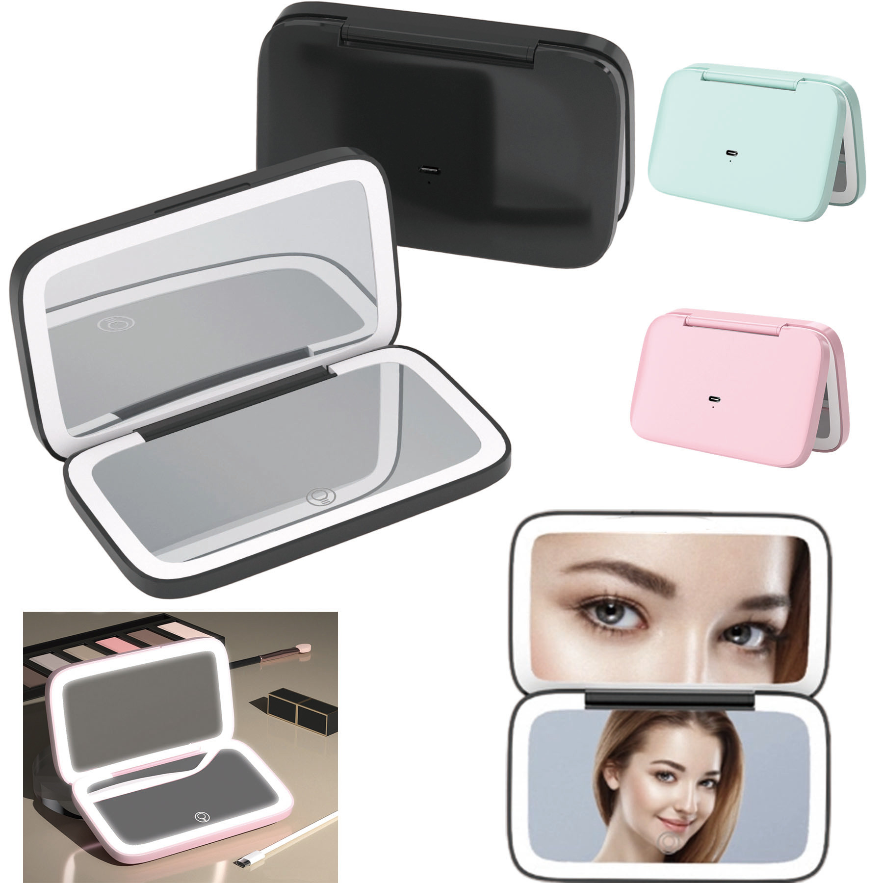 LED Portable Makeup Mirror