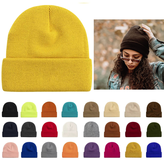 Warm Acrylic Knitted Hat