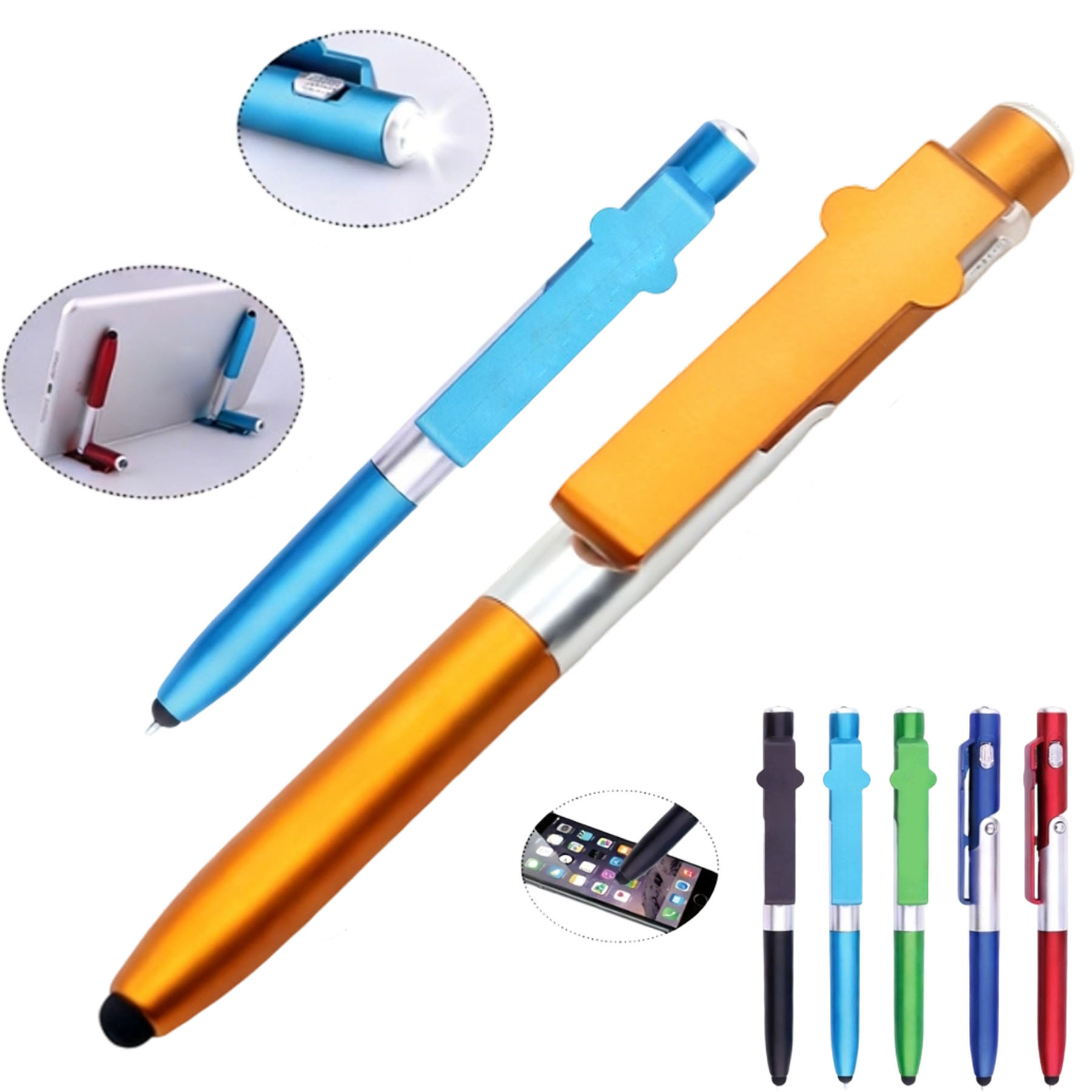4-in-1 Stylus Ballpoint Stand Pen