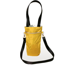 Vibrant Yellow Insulated Cup Sleeve Bag (Crossbody & Handheld)
