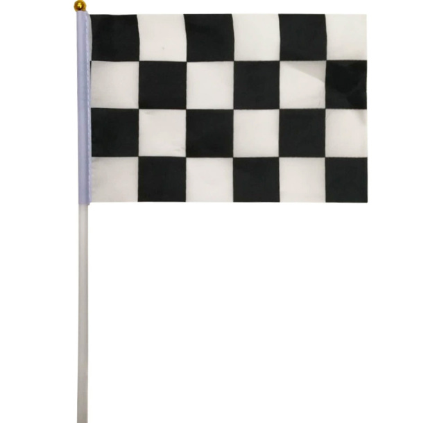 Single-Sided Handheld Stick Flag, 5.51 x 8.27 Inches