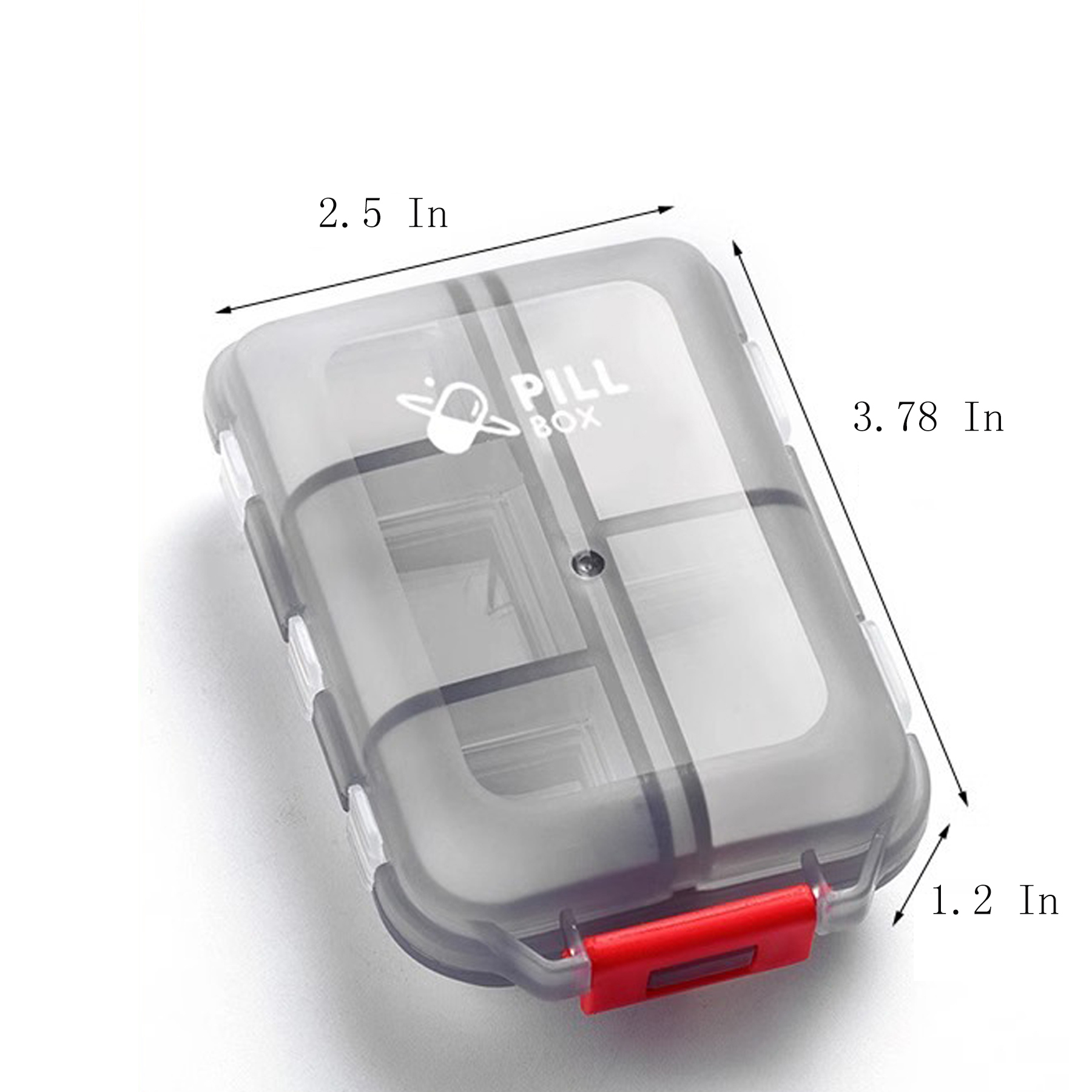Portable Folding Weekly Pill Organizer Box