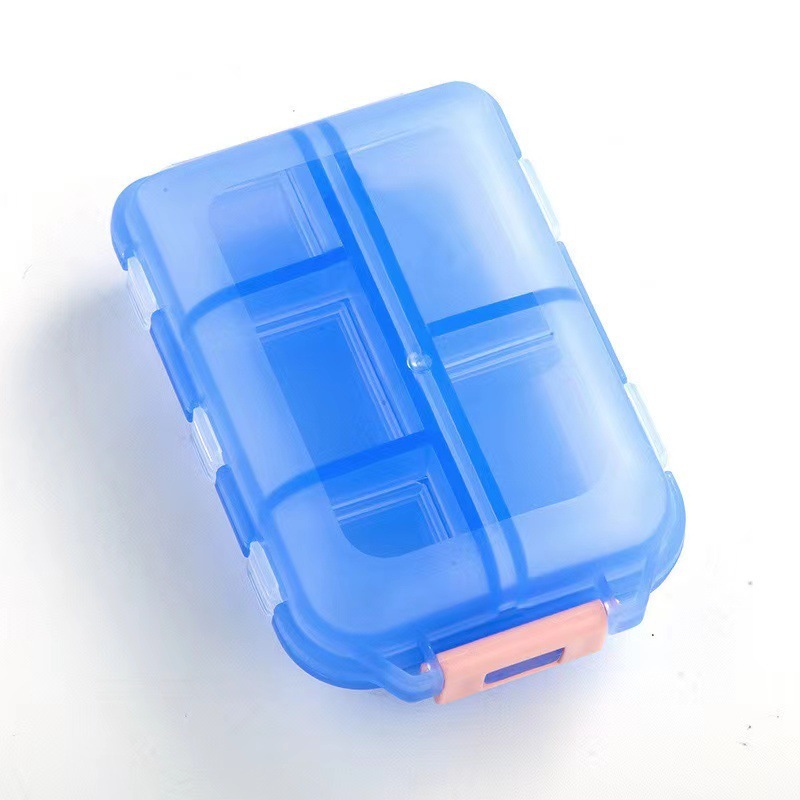 Portable Folding Weekly Pill Organizer Box