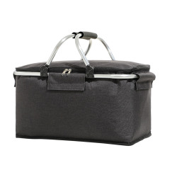 Foldable Insulated Picnic Basket Cooler