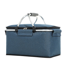 Foldable Insulated Picnic Basket Cooler