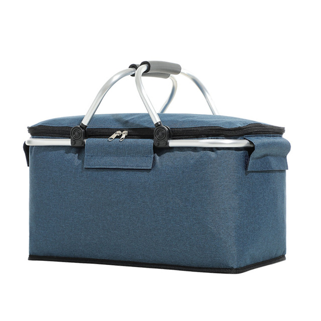 Foldable Insulated Picnic Basket Cooler