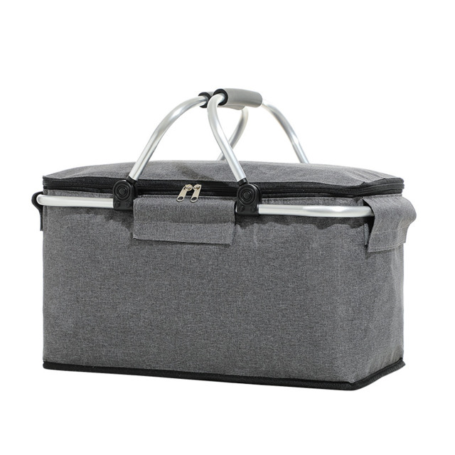 Foldable Insulated Picnic Basket Cooler