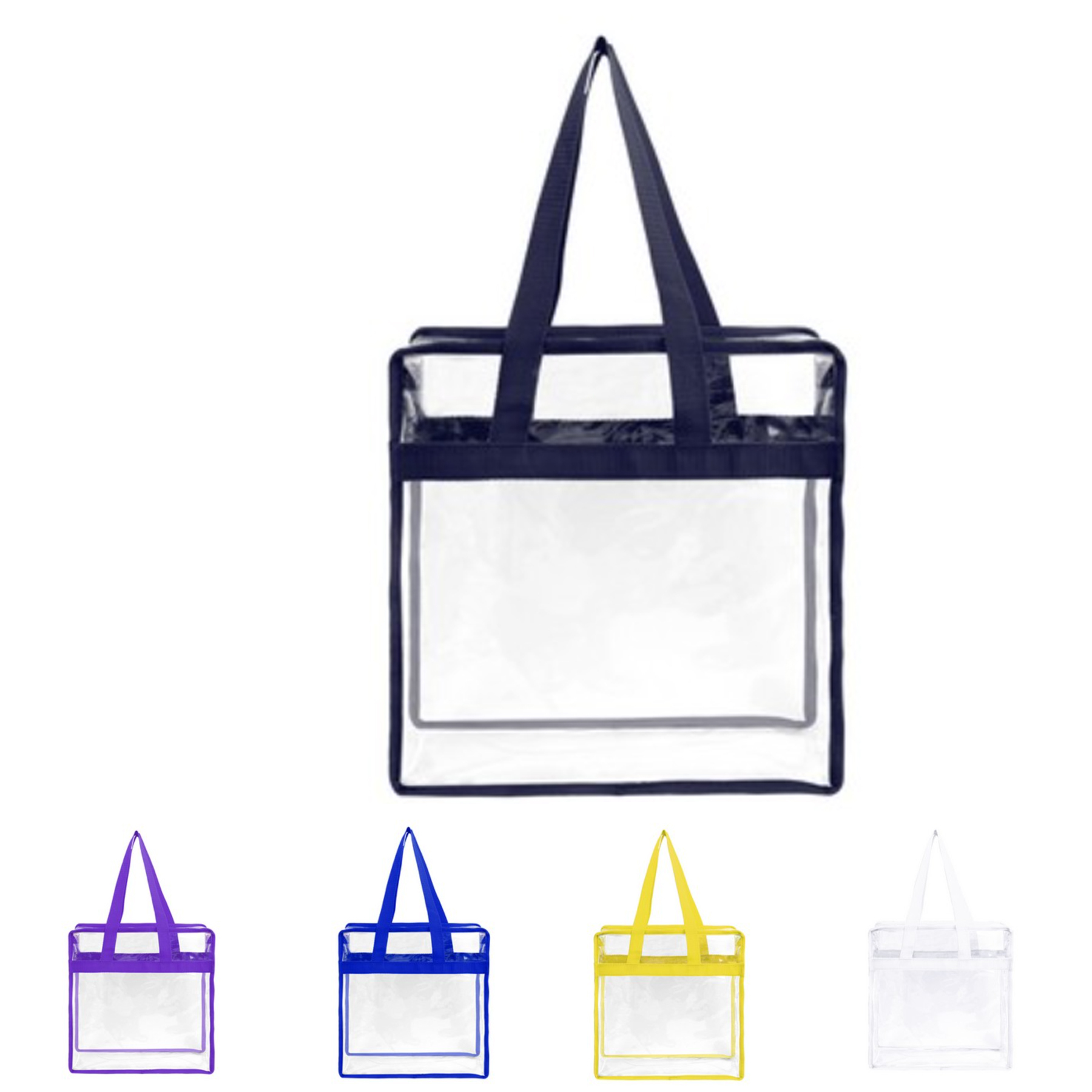 Transparent Zipper Handbag