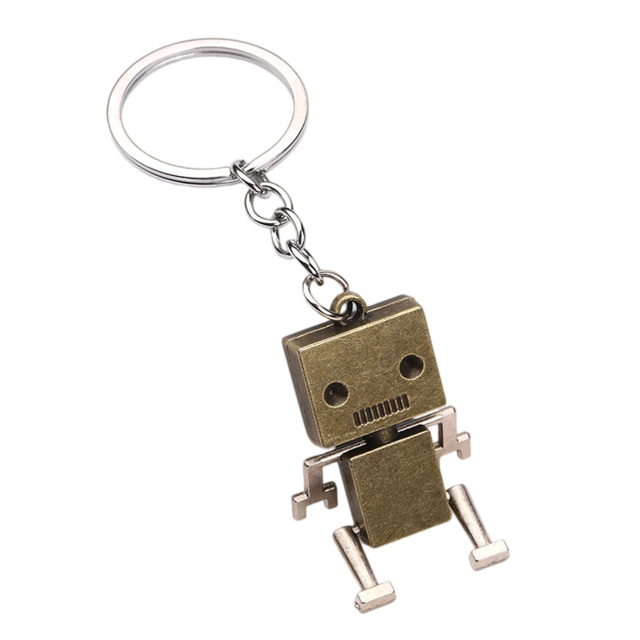 Metal Robot Keychain