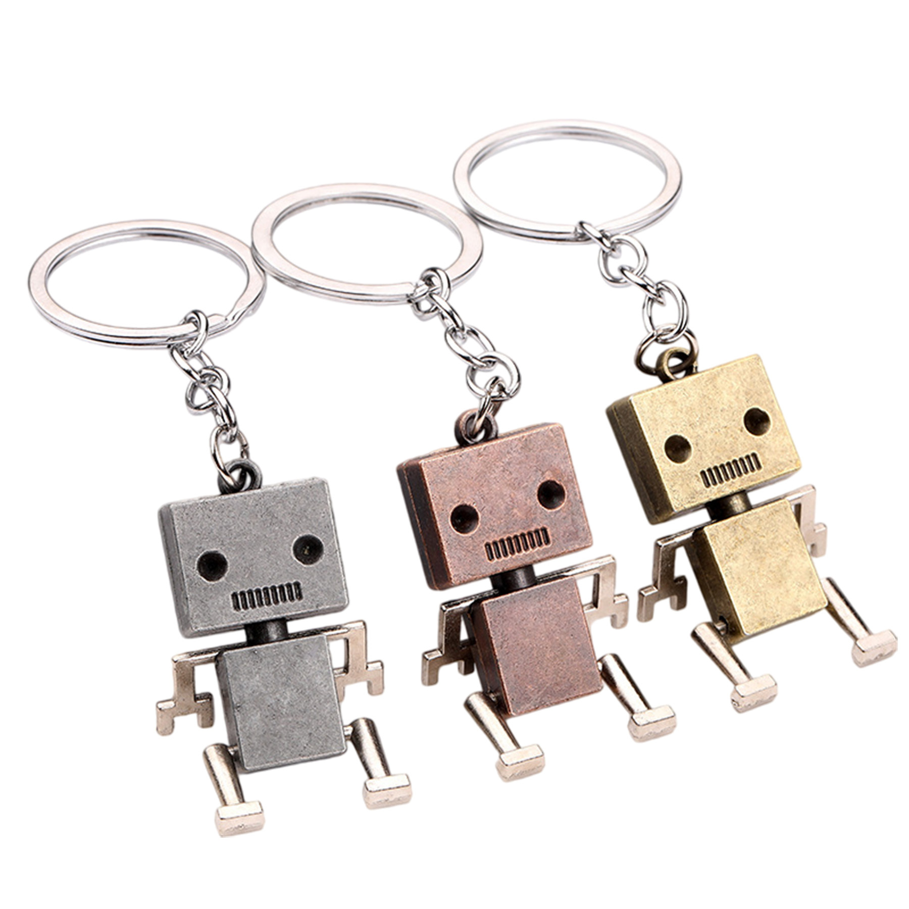 Metal Robot Keychain