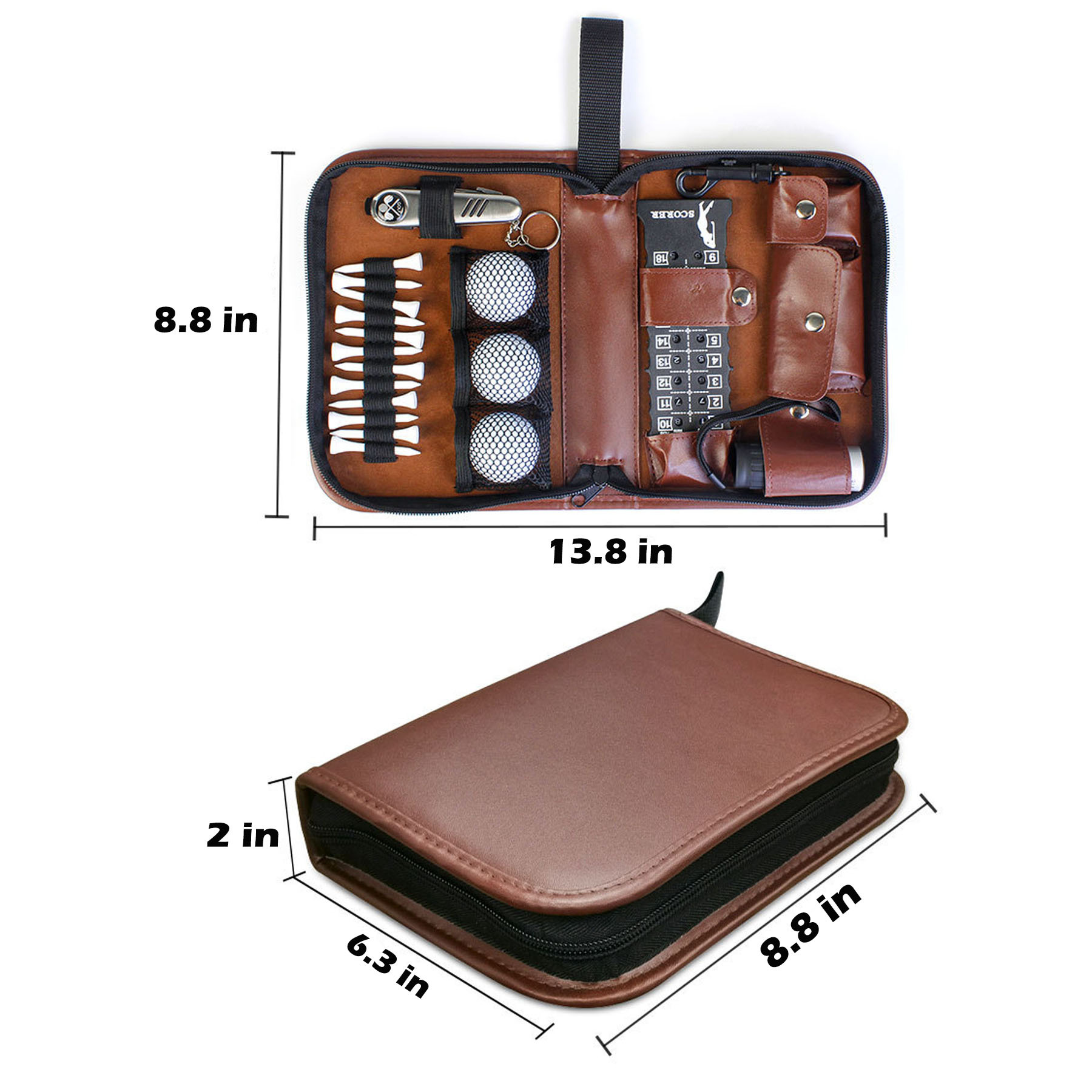 Golf Leather Accessories Bag