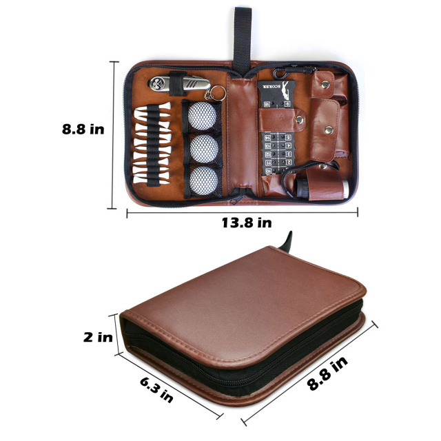 Golf Leather Accessories Bag