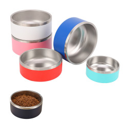 Stainless Steel Round Pet Bowl