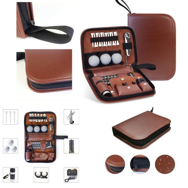 Golf Leather Accessories Bag