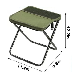 2-in-1 Collapsible Camping Chair With Carry Bag