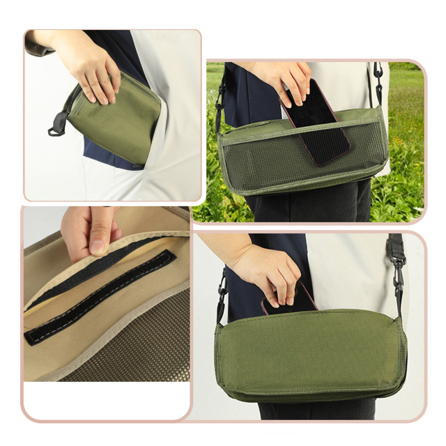 2-in-1 Collapsible Camping Chair With Carry Bag